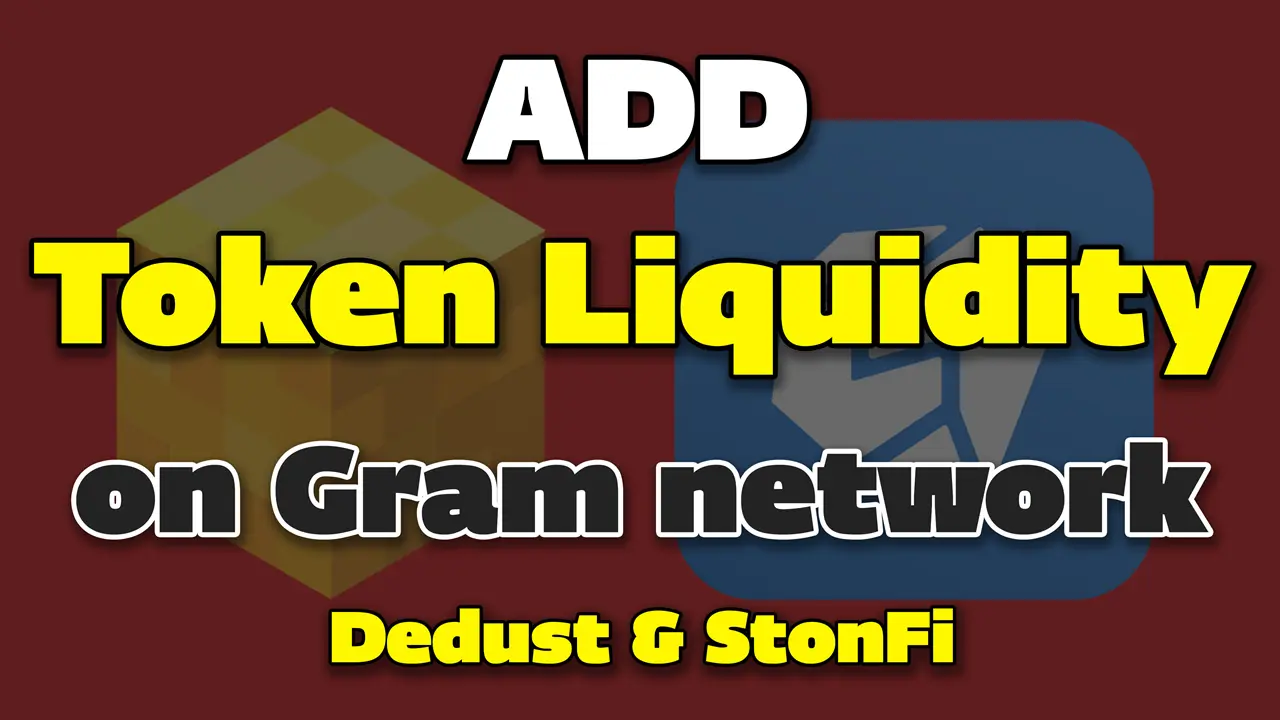 Add Token Liquidity to a DEX on TON Network